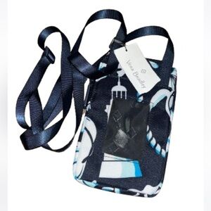 Vera Bradley Adjustable Crossbody Beach Ocean Sea Theme Pockets Nautical NEW